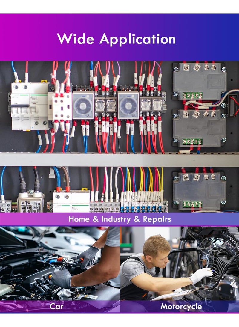 SYOSI Wire Ferrules, 700pcs Non-Insulated Crimp Terminals for Electrical Wiring DIY Projects, 7 Types Mini Bootlace Ferrules with Storage Box, 10-22 AWG for Home Automotive Industrial Use - Image 5