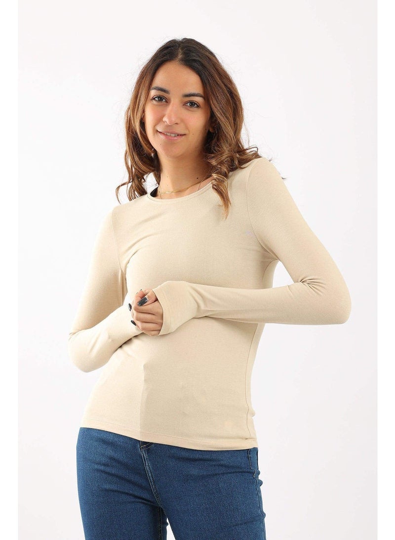 Carina Round Neck Long Sleeves (Cookies) - Image 1