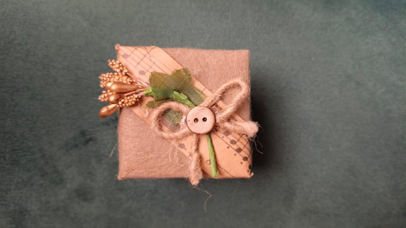 Gift Box Packaging Rings Necklaces And small Gifts (Brown) - Image 3