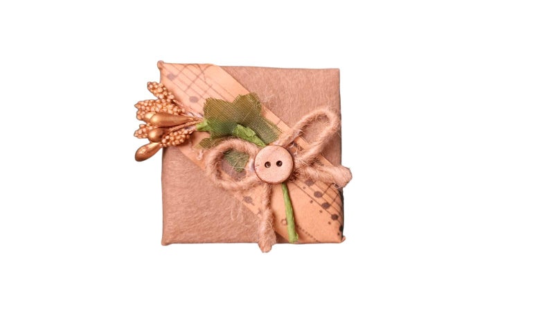 Gift Box Packaging Rings Necklaces And small Gifts (Brown) - Image 1