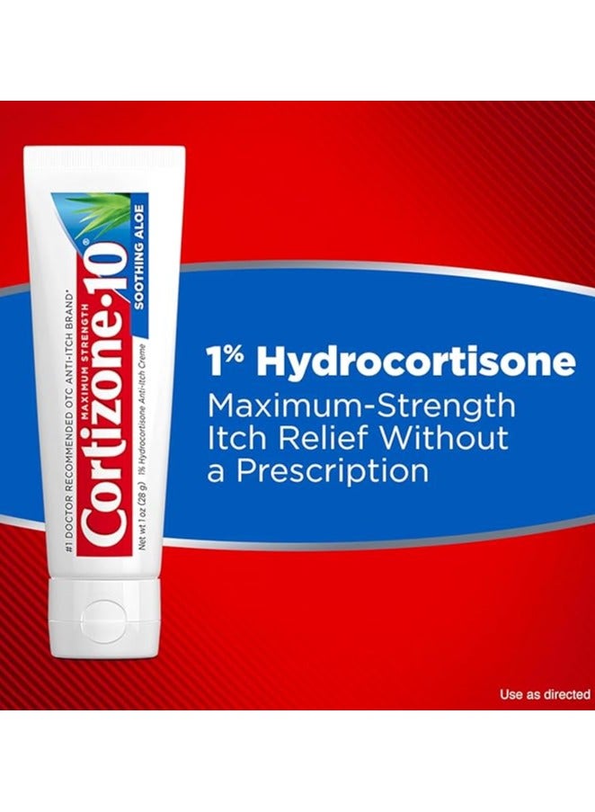 Cortizone 10 Hydrocortisone Anti Itch Creme with Aloe Maximum Strength 2 oz - Image 5