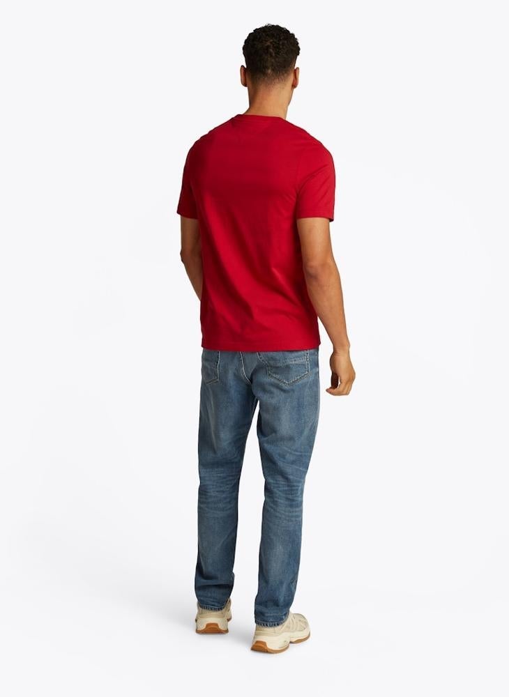 تومي هيلفيغر تيشيرت بقصة عادية مع لوحة بشعار - Image 2