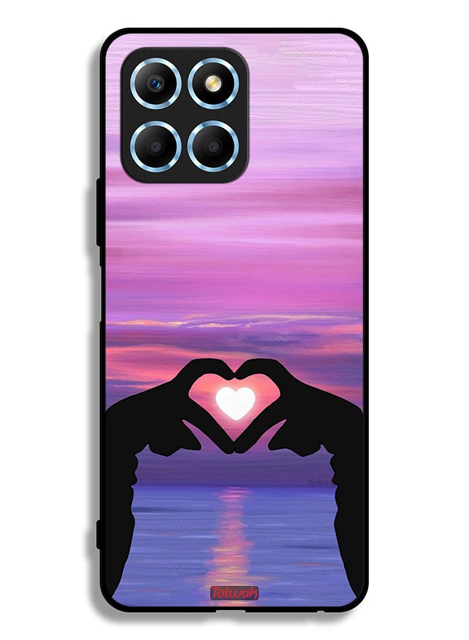 Tolwak Honor X8 5G Protective Case Cover Heart Moon - Image 2