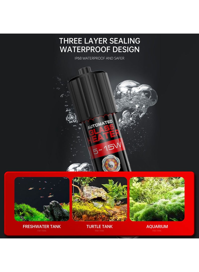 سخان ماء لاحواض اسماك الزينة الصغيرة و المتوسطة 15 وات يو اس بي - Image 4