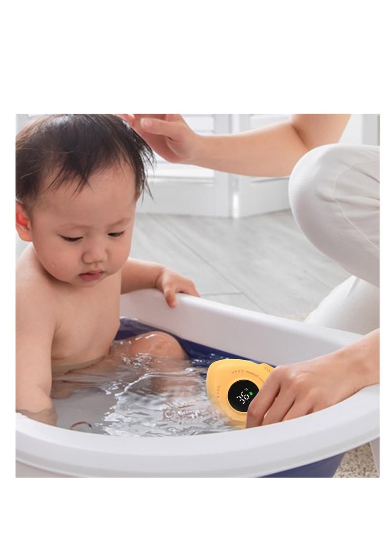 KASTWAVE Baby Bath Thermometer, Cartoon Rocket Bathtub Temperature Tester LED Display, IPX9 Waterproof Safety Water Temperature Thermometer for Bathtub, Floating Bathing Gift for Kids Newborn - Image 5