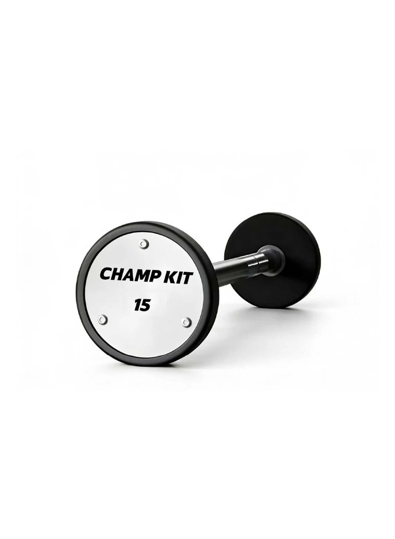 Champ Kit Fixed Straight Barbell 15 kg – Professional Strength Training Barbell