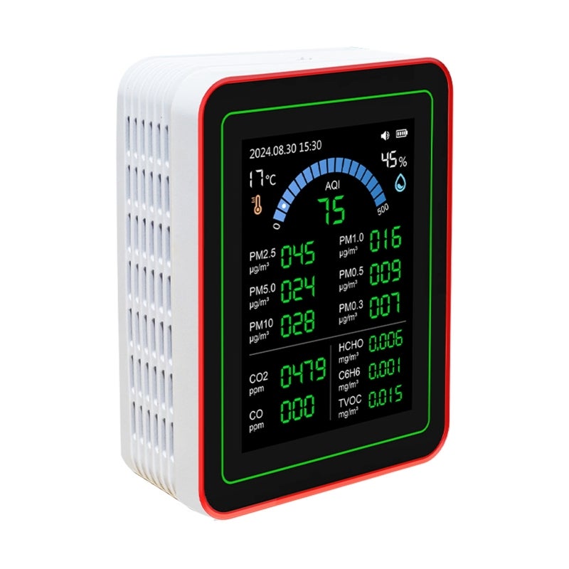 Air Quality Tester 2.8In HD Screen Accurate Sensitive Co2 Detector - Type C Charging 2000Mah Battery Multi Gas Detector for Indoor Air Monitoring - Image 3