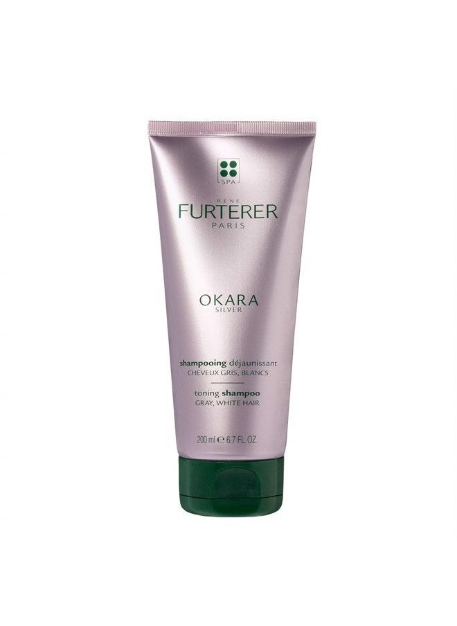 Rene Furterer - OKARA SILVER Toning Shampoo, Purple Shampoo for Blonde, White, Grey, Silver, Pastel Hair, 6.7 oz. - Image 1