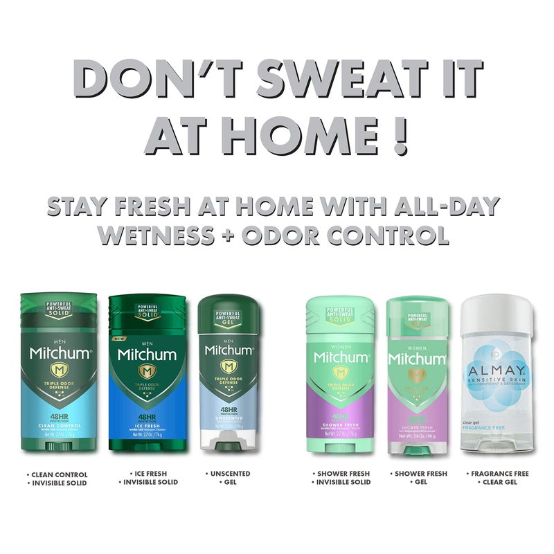 Almay Sensitive Skin Clear Gel Anti-Perspirant & Deodorant, Fragrance Free,2.25 oz(4 Pack) - Image 3