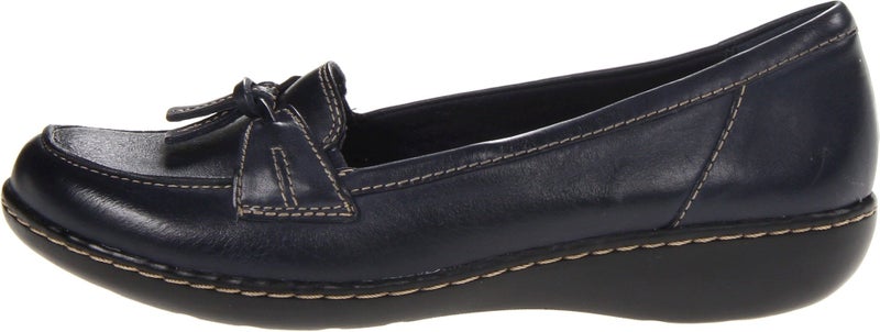 Clarks Women's Ashland Bubble Slip-On Loafer, Navy, 9 Narrow - Image 2