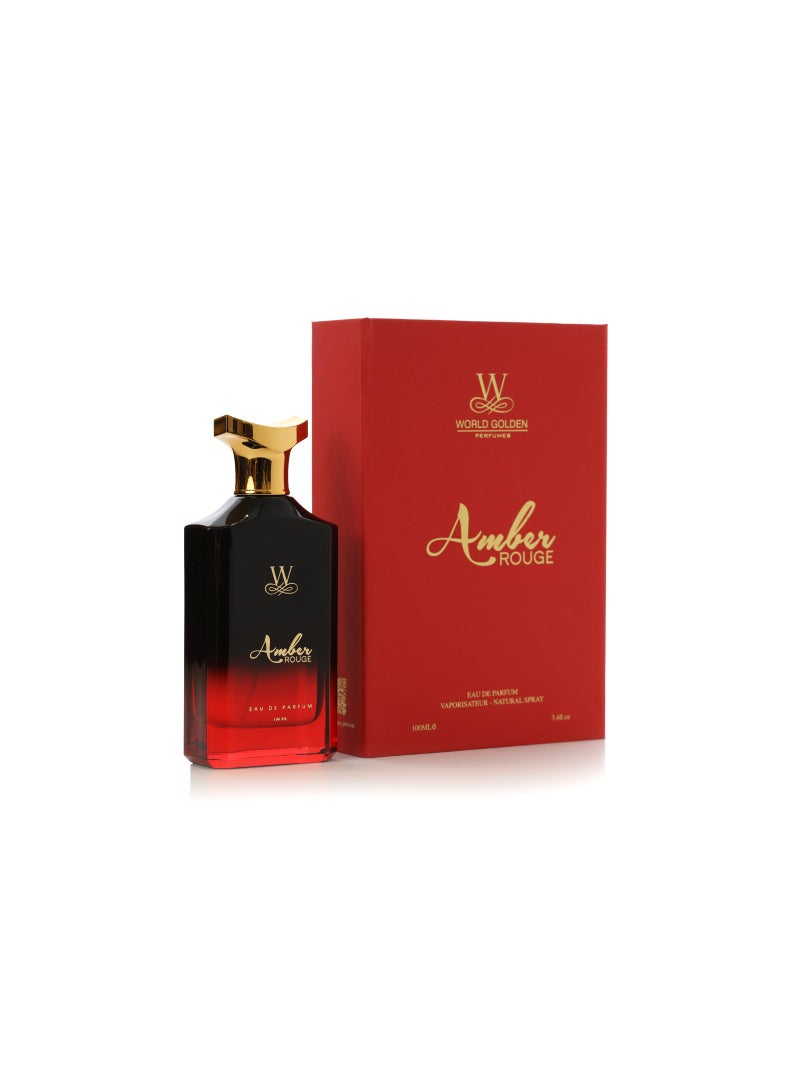 WORLD GOLDEN PERFUMES Luxurious Amber Rouge Eau De Parfum - 100ml by World Golden Perfumes  - Image 1