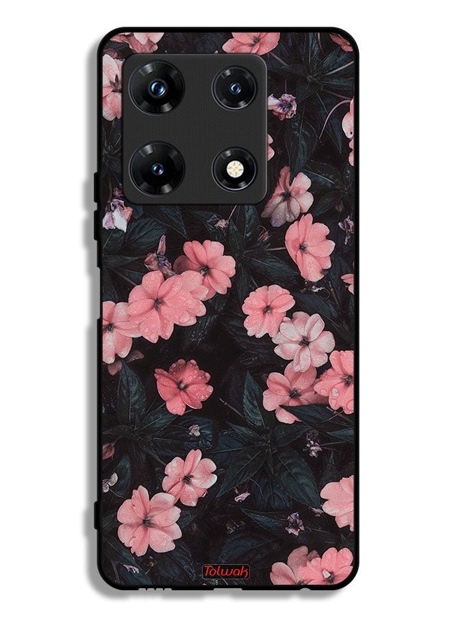 Tolwak Infinix Note 30 Pro Protective Case Cover Peach Small Roses - Image 1