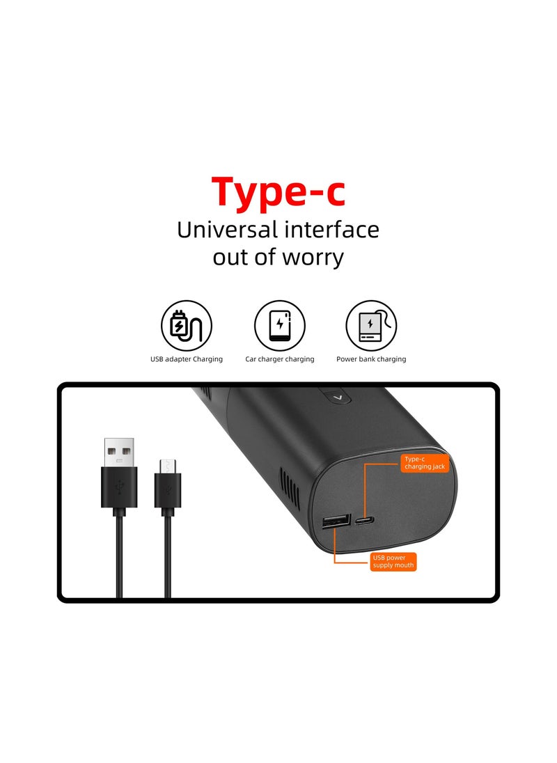 Generic - Air Compressor Air Pump Car Tire Inflator Portable, Cordless Super Fast Inflate Air Pump for Car Tires 10 Seconds to Fully Charge, Fast Inflate Small Tire Pump with LED Light for Car Bike Motor Ball - Image 1