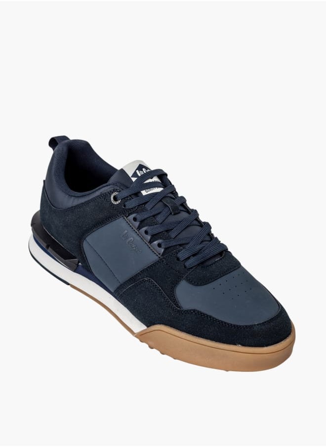 Lee Cooper Mens Panelled Sneakers With Lace-Up Closure  - Image 1