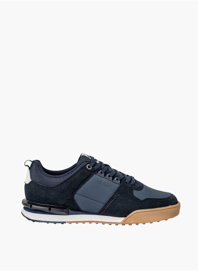 Lee Cooper Mens Panelled Sneakers With Lace-Up Closure  - Image 3