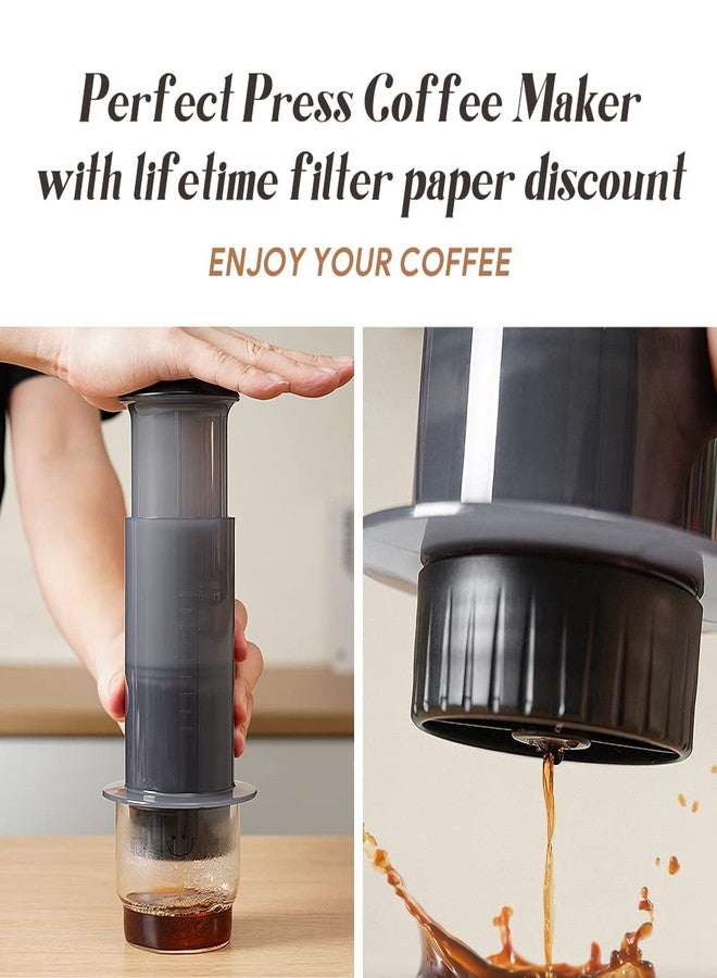 RECAFIMIL Coffee Press Maker -New Desgin Bigger Capacity Quickly Makes Delicious Coffee Without Bitterness - 1 to 3 Cups Per Pressing (Coffee Maker) - Image 2