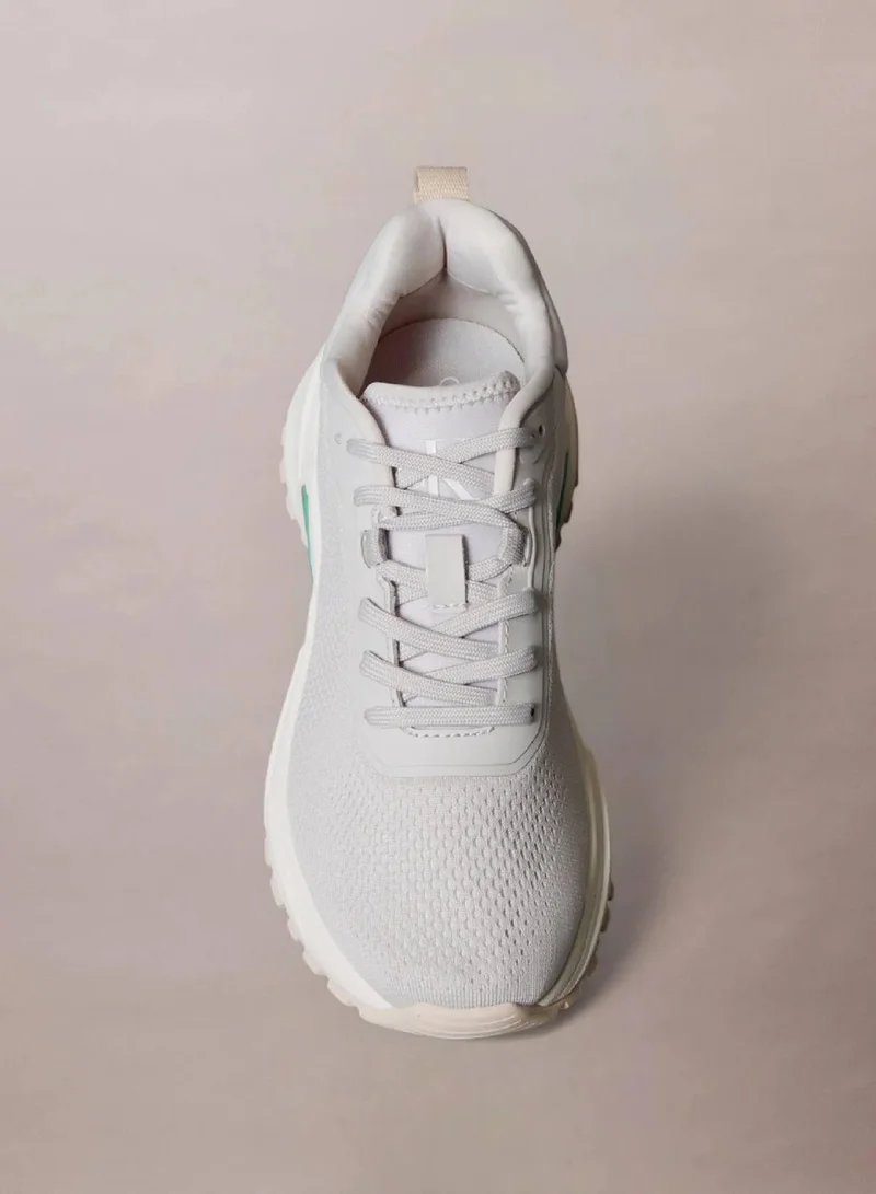 Calvin Klein Jeans Oyster Mushroom/Whisper Pink Mesh Trainers for Women | Best Price UAE