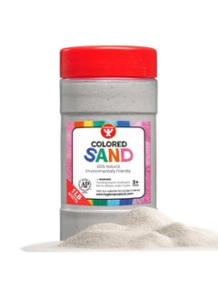 Hygloss Hygloss Products Colored Play Sand - Assorted Colorful Craft Art Bucket O' Sand, White, 1 lb  - Image 1