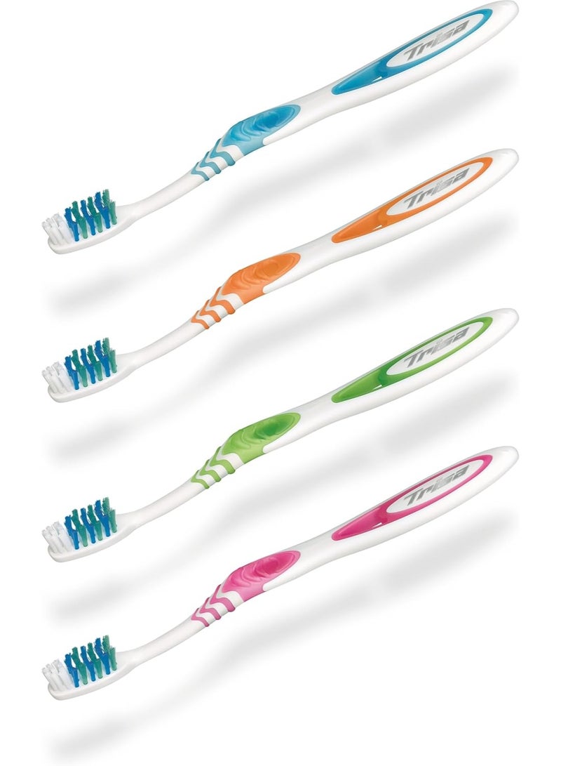 Trisa Toothbrush Flexible Medium 2pc Assorted Colours - Image 3