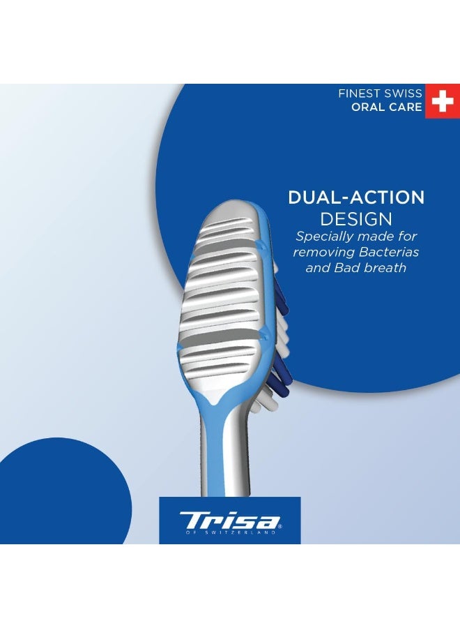 Trisa Toothbrush Flexible Medium 2pc Assorted Colours - Image 5