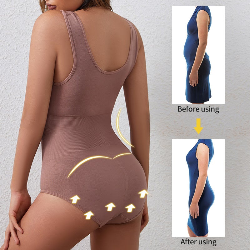 Body Shaping Clothes Postpartum Belly Tight Belly Tight Waist Triangle Suit Body Shaping Hip Shaping Top - Image 4