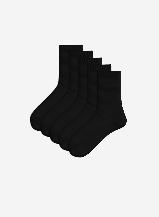 LC WAIKIKI Women's Plain Ankle Socks 5 Pack - Image 2