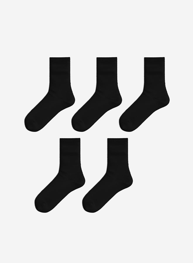 LC WAIKIKI Women's Plain Ankle Socks 5 Pack - Image 1