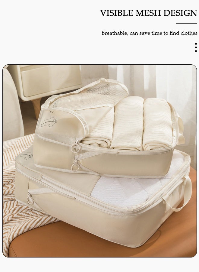 DUNISO 6 Piece Travel Organizer Bags for Luggage, Waterproof and Durable Travel Bags, Packing Cubes for Travel, Compression Cubes for Suitcases, Travel Bags for Clothes, Toiletries, Clothing, Underwear - Image 5