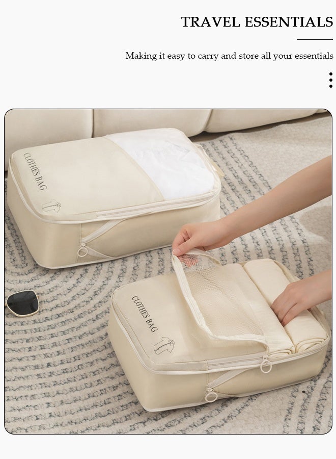 DUNISO 6 Piece Travel Organizer Bags for Luggage, Waterproof and Durable Travel Bags, Packing Cubes for Travel, Compression Cubes for Suitcases, Travel Bags for Clothes, Toiletries, Clothing, Underwear - Image 2
