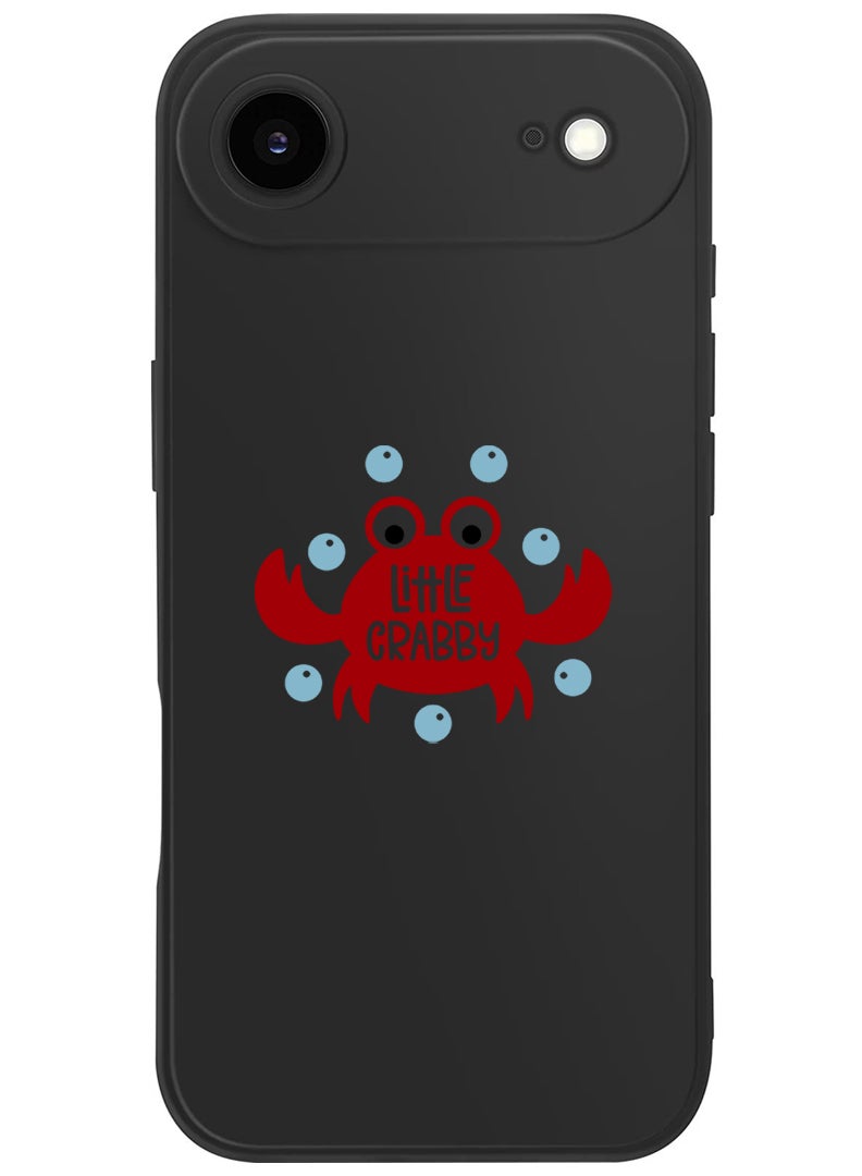 Theodor Protective Slim Fit Case Liquid Silicone Cover with Full Body Protection Anti-Scratch Shockproof Case For Apple iPhone 17 Air (Black) Little crabby - Image 1