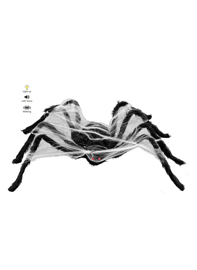 Party Magic Animated Spider with Sound 80x8x18cm  - Image 3