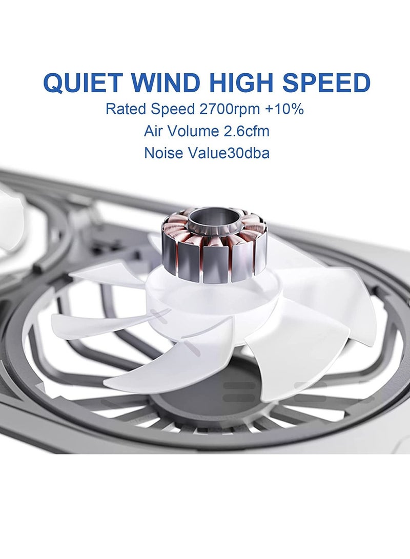 Y&D Laptop Cooling Pad Cooler External Fan Stand with Computer for Gaming MacBook Air Pro 9 17" Notebook Aluminum - Image 5