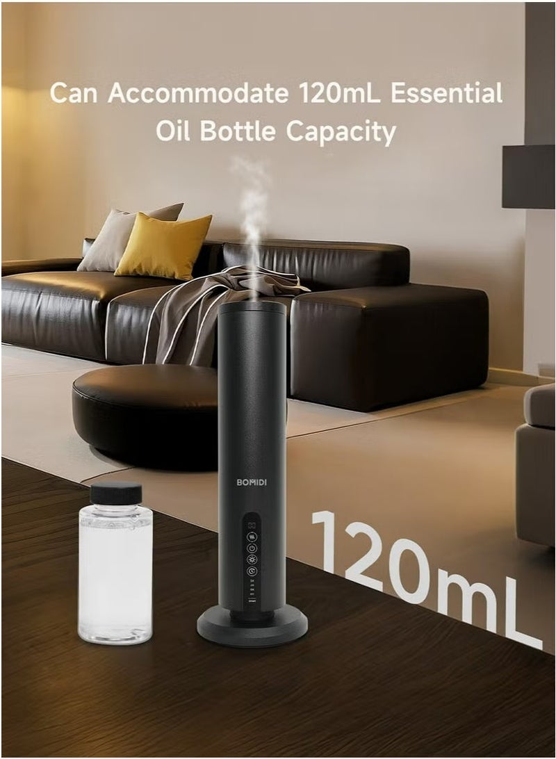 BOMIDI Waterless Aromatherapy Diffuser– Smart Bluetooth & Touch Screen Scent Machine for Home, Office & Commercial Use (Venturi Tech, 300m² Coverage), BOMIDI AD02 Black – Oil not included - Image 5
