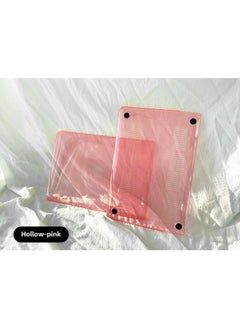Generic For Macbook M4 Crystal Transparent Protective Case 14 Inch Pro Apple Laptop Protective Case-Color:Crystal Pink-Applicable Model:2024 16inch Pro M4  (hollow)  - Image 1