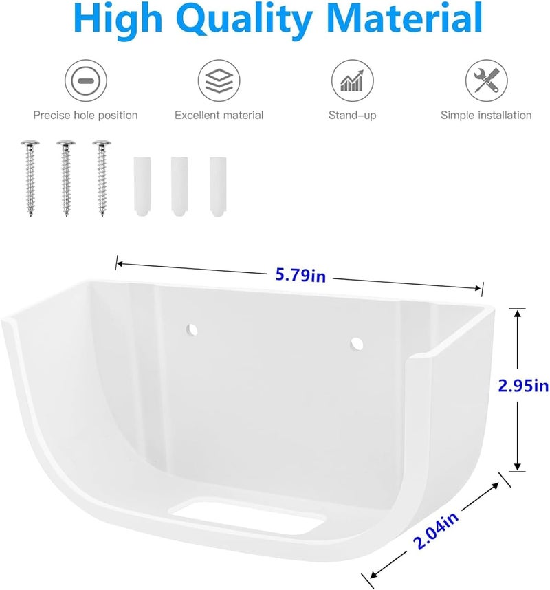 Huafly Screwless Wall Mount Bracket for Eero Pro 6E WiFi, VHB Stick On Holder, Strong Adhesive Holder, No Tools No Drilling No Hole (2pcs) - Image 2