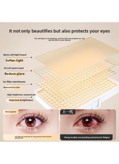 General Led Desktop Live Fill Light Anchor Special Beauty Light Live Room Soft Light Shooting Flat Fill Light-Specifications:Brightening Model 【three-color Soft Light | Full-screen Beauty Lamp】 Desktop Port  - Image 5