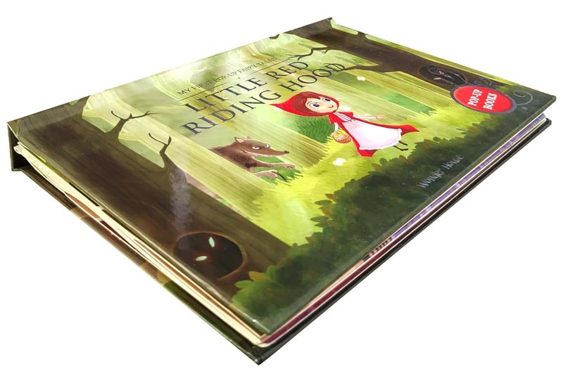 قصص الجنيات المنبثقة الأولى لي: ذات الرداء الأحمر - كتب منبثقة للأطفال من دار وندر هاوس - غلاف صلب - Image 4