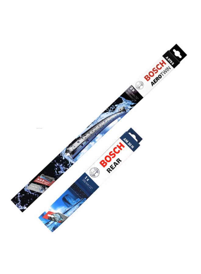 Bosch Front Windshield Wipers + Rear Wiper Blades Set Shen Yi (For Volkswagen Tayron) - Image 1