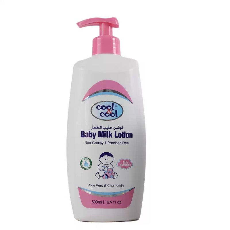 Cool & Cool Baby Milk Lotion with Aloe Vera and Chamomile- 500ml