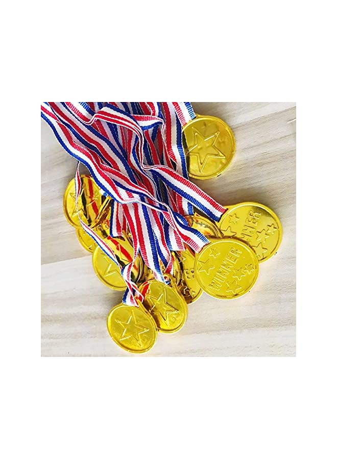 promass Plastic Medals, 20pcs Winning Medals Kids Party Medals for Athletic Games Competition Times Party Decorations - Image 4
