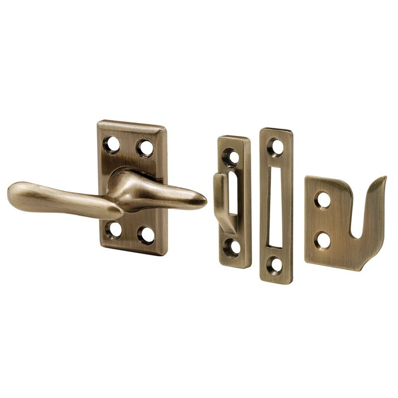 PrimeLine H 3683 178 In Diecast and Steel Antique Brass Casement Window Sash Lock Single Pack