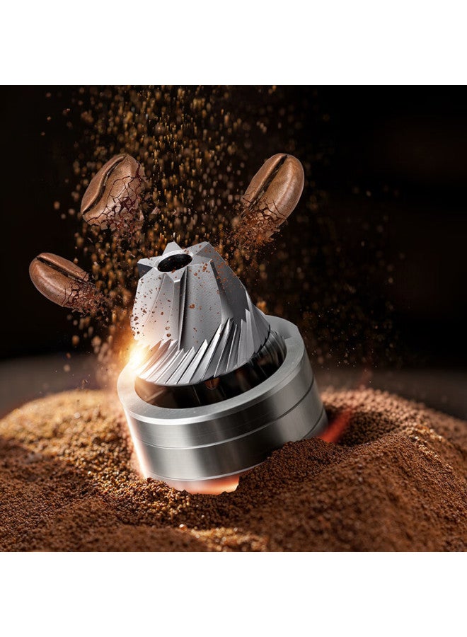 Cliton Hand-crank Coffee Grinder With External Scale, Coffee Bean Grinding Machine With 6-star Grinding Head, Manual Coffee Grinder, Automatic Powder Grinding Machine - Image 4