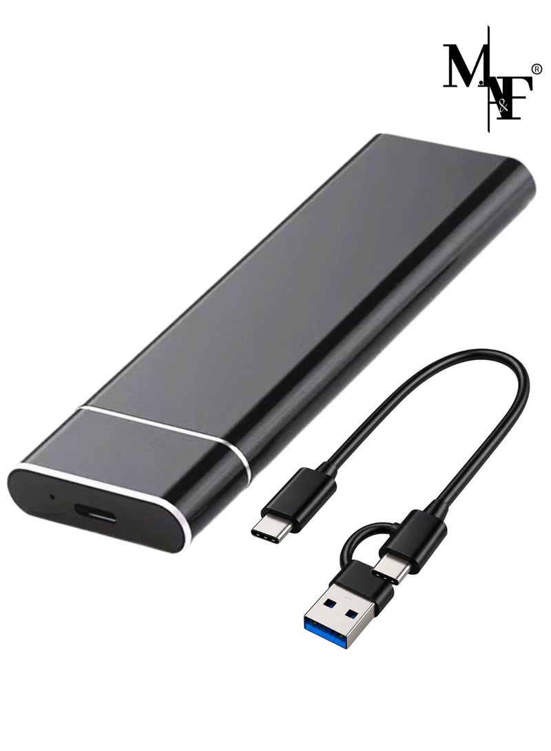 M.A&F's Portable External Hard Drive 2TB , Mini SSD Hard Drives,Solid State External Drives,Computer Backup Drive,USB 3.1 to Type-C Support Data Storage Transfer for Windows XP PC Laptop and Mac - Image 1
