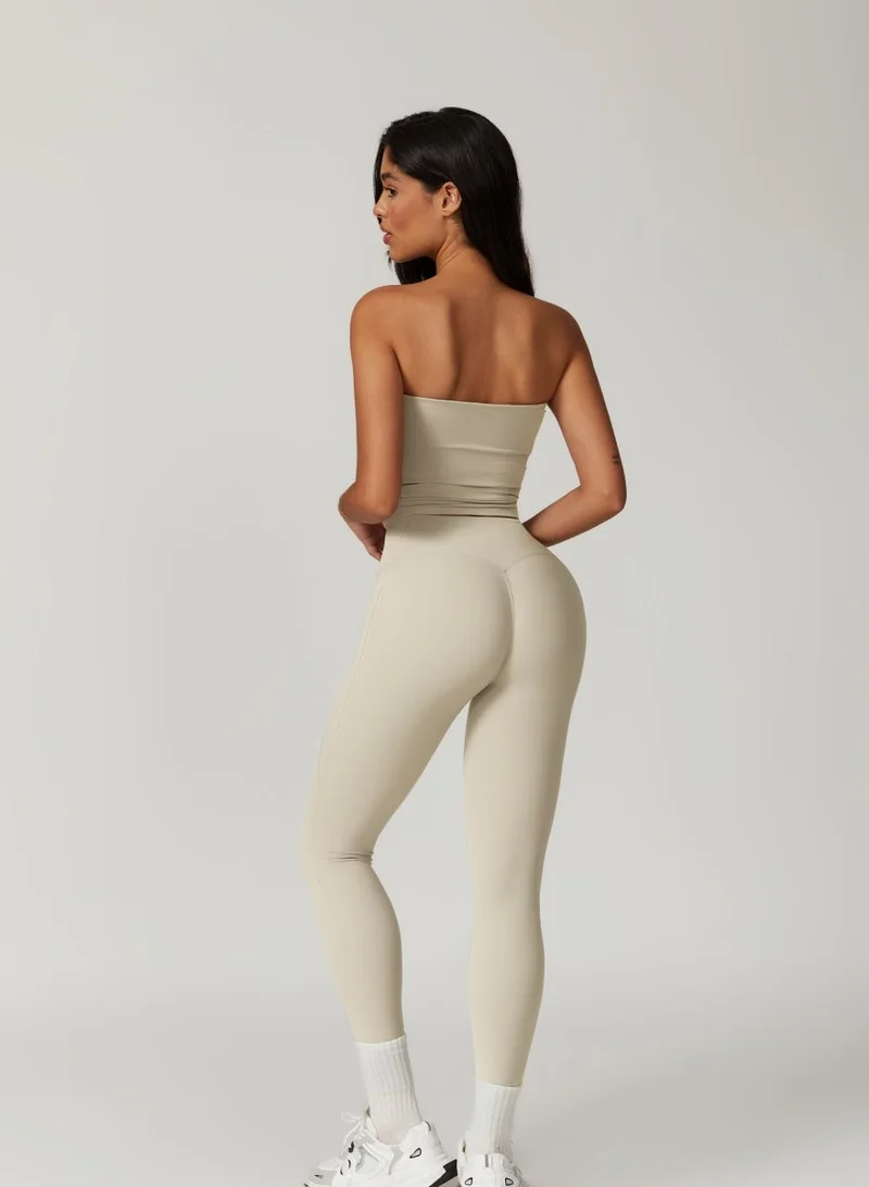 Kawn.yoga Milky White Womens Tube Top for Women | Best Price UAE