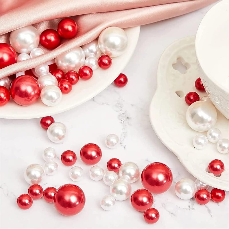 comfrt Christmas Vase Fillers for Floating Candles DIY - 2023 New Christmas Vase Filler Vases, Floating Pearls for Centerpieces Vases Candy Christmas Decoration (I) - Image 4