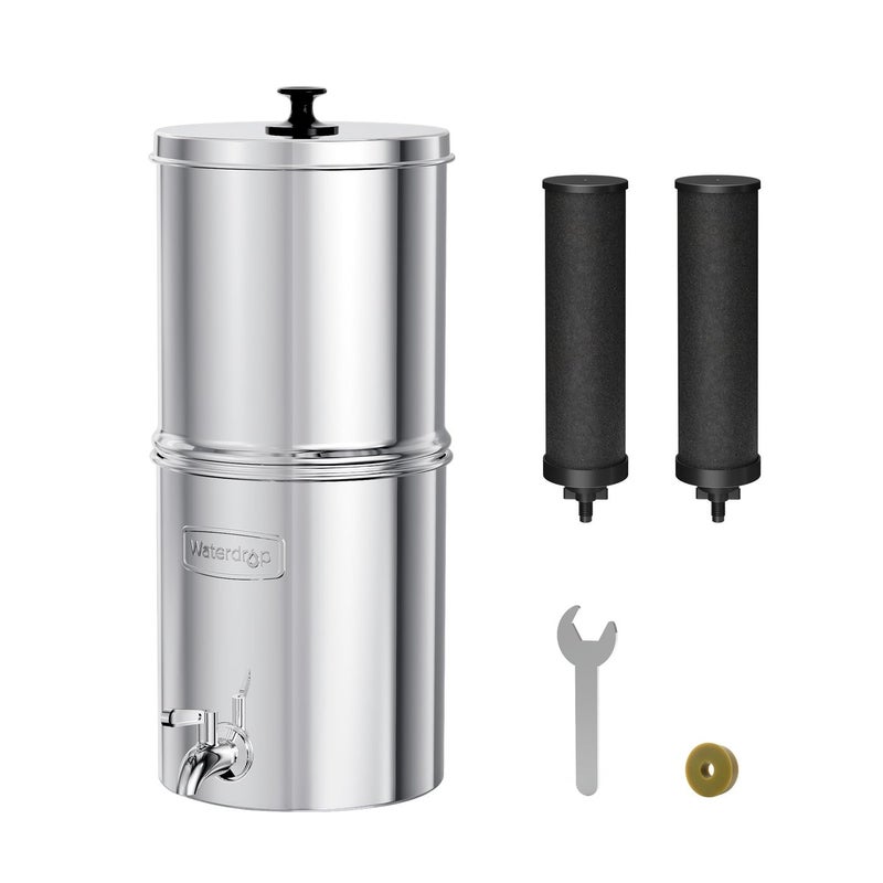Waterdrop 1.5 Gallon Countertop Water Filtration System, NSF/ANSI 42&372 Certified Black Carbon Elements, Reduce Lead and Up to 99% Chlorine, for Home, Travel, Camping, Off-Grid - Image 2