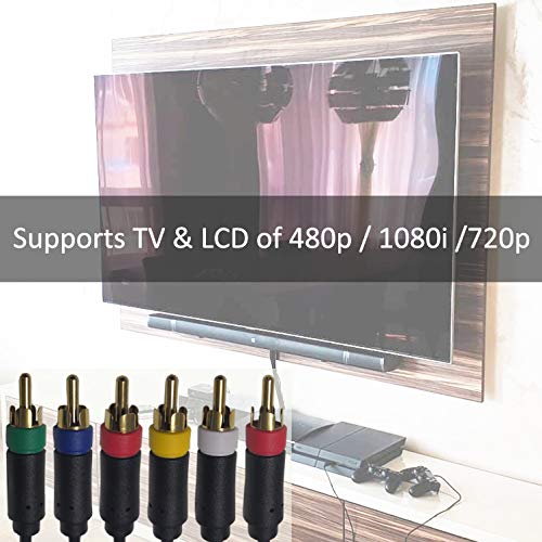 Bealuffe Component Audio Video Cable for PS2 / PS3 / PS3 Slim, HD Multi Out Composite RCA Audio Video Cable for PS3 (6 Feet) - Image 5