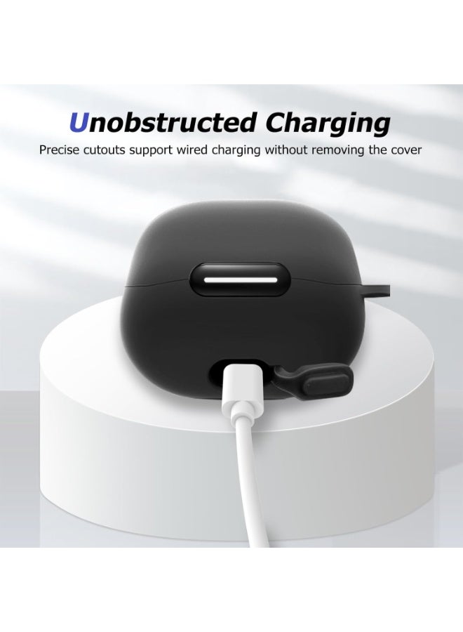 QIRG Compatible with Anker Soundcore Liberty 4 NC Case Cover, Soft Silicone Shockproof Protective Case Skin for Soundcore Liberty 4 NC Wireless Earbuds (White) - Image 4