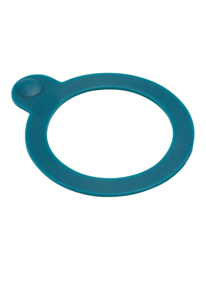 حامل ماكينة تحضير مجموعة 6 قطع من الأغطية السيليكونية للإغلاق، أزرق تيل، مقاس 80 مم 189558 - Image 1