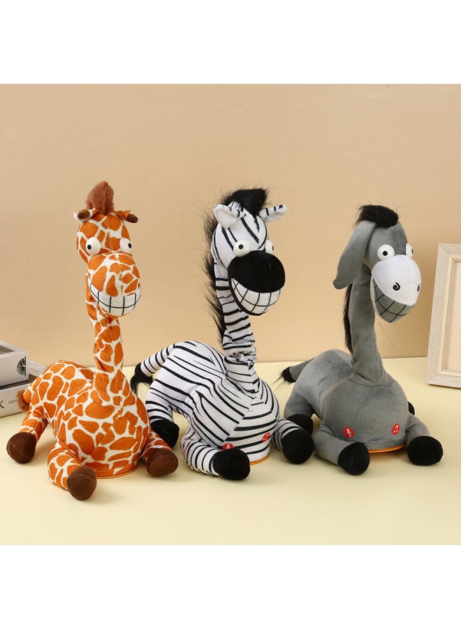 Same Electric Simulation Plush Animal Toys For Boys And Girls Holiday Gift Children's Multifunctional Toys-Color:Donkey-Specifications:No Movement  - Image 2